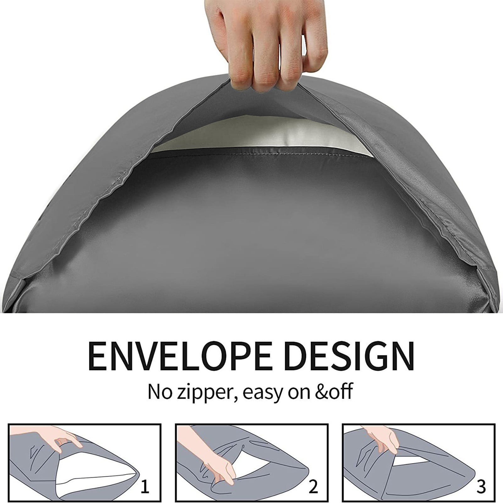 4Pcs Silk Pillowcase for Hair and Skin,Mulberry Silk Pillow Cases Standard Size,Soft Breathabl Cooling Sleep Both Sides Natural Silk Satin Pillow Covers with Hidden Zipper,Gifts for Women Men