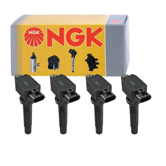 4 pc NGK Ignition Coils compatible with Mazda CX-9 2.5L L4 2016-2019