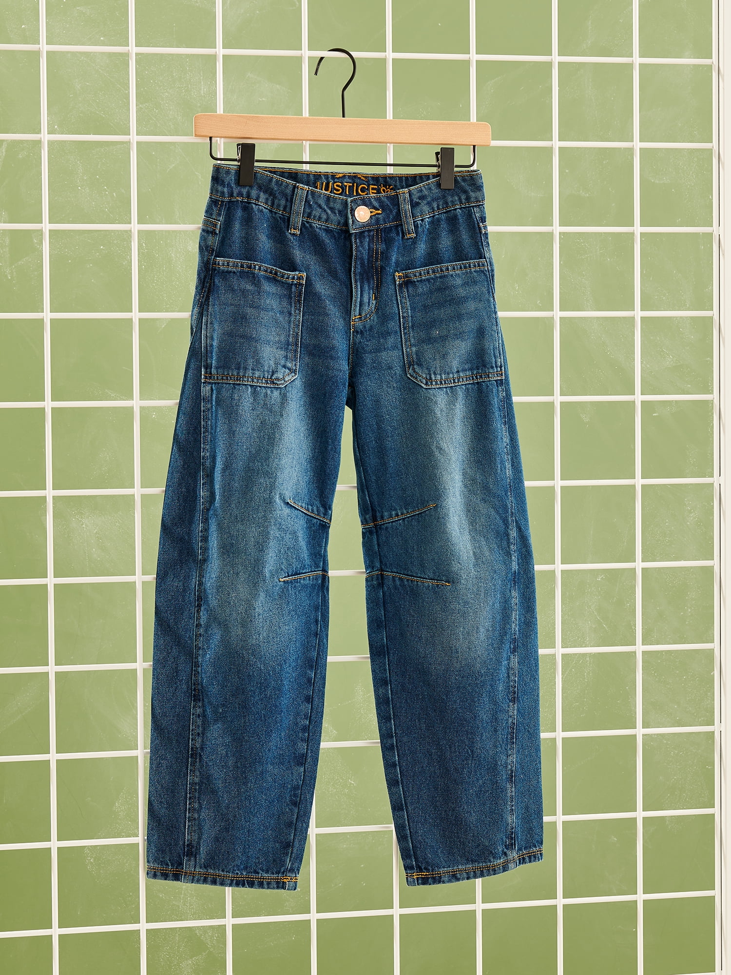 Justice Girl's Barrel Jean, Sizes 6-18, Slim & Plus