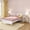 White/Blonde, variant on Mid-Century Modern Full Panel Bed, White/Blonde