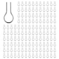 thumbnail image 1 of 200 Pcs Anneaux de Saut en Fil Nichrome Haute Température en Forme de R Crochets en Nichrome pour Amateurs, 1 of 7