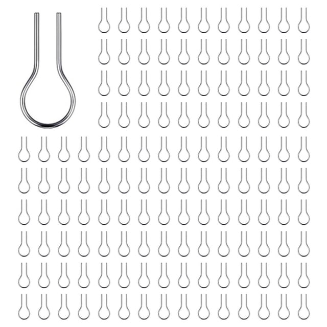 200 Pcs Anneaux de Saut en Fil Nichrome Haute Température en Forme de R Crochets en Nichrome pour Amateurs