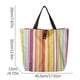 thumbnail image 3 of Bolsa de la compra plegable 600D portátil reutilizable - Capacidad para 10 kg, 45,5x32x12cm, patrón de cuadros, 3 of 6