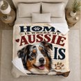 thumbnail image 5 of Dog Portrait Colorful Pet Artwork Playful Graphic Style Dog Lovers Colorful Pet Portrait Warm Flannel Blanket, Pet Adoption Gift for Living Room and Bedroom Home Decor, 5 of 9
