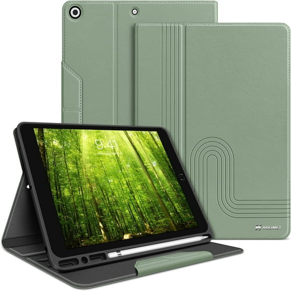 Case for iPad 9th Generation 10.2 Inch 2021 iPad 8th 7th Generation Case 2020/2019 with Pencil Holder Vegan Leather