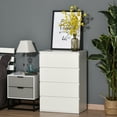 thumbnail image 2 of HOMCOM Commode de Chambre, Commode à 4 Tiroirs pour Chambre, Blanc, 2 of 9