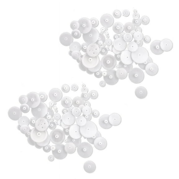 Different Styles White Plastic Gear Set 116 Pcs for RC Toys
