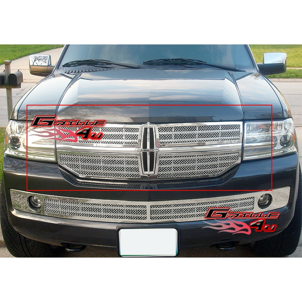 Compatible with 20072014 Lincoln Navigator Stainless Steel Mesh Grille