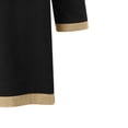thumbnail image 4 of JOANKDMI Men's Renaissance Viking Tunic Long Sleeve Medieval Shirt Vintage V Neck Pirate Costume Classic LARP Top for Halloween Themed Party Cosplay Festivals, S-5XL, 4 of 6