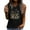 Black, variant on Womens Vintage Flowers Tank Casual Boho Wildflowers Graphic Tees Summer Vest Tops Sleeveless Shirts