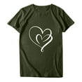 thumbnail image 4 of Rezuofi 1 Pcs Womens Valentine's Day T Shirt Cute Love Heart Graphic Tee Summer Casual Short Sleeve Crewneck for Her, 4 of 8