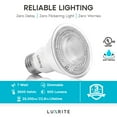 thumbnail image 6 of Luxrite 12-Pack PAR20 LED Bulbs 7W=50W 3500K Natural White Dimmable Indoor Outdoor 500 Lumens Wet Rated E26 UL Listed, 6 of 7