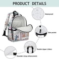 thumbnail image 4 of Vintage Style School Backpack Adjustable Padded Straps Chest Strap Water-Resistant Bookbag For Elementary Students, 4 of 6