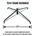 thumbnail image 7 of 7.5ft Pointed PVC Pen Holder Christmas Tree, Classic Christmas Tree, Hinged Artificial Slim Tree, Easy Assembly, Metal Hinges & Foldable Base, for Home, Office, Party Decoration, Green, 7 of 7