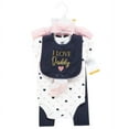 thumbnail image 2 of Hudson Baby Infant Girl Cotton Layette Set, Girl Daddy Pink Navy, 9-12 Months, 2 of 6