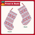 thumbnail image 2 of Uemuo red blue Snow Mountain Print Christmas Stockings, 18inch Xmas Hanging Stocking Decorations for Christmas Party Family Decor, 2 of 7