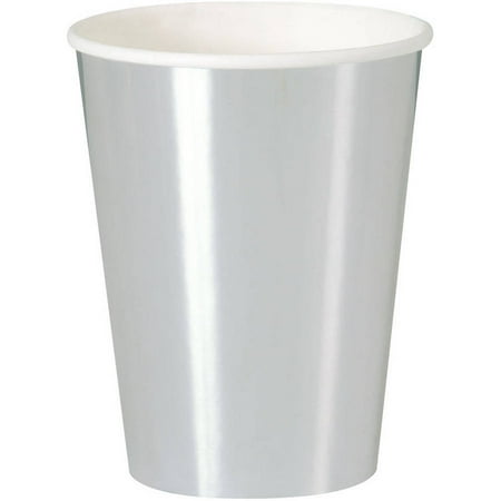 - Paper Cups, 12 oz, Silver Foil, 8ct