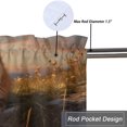 thumbnail image 5 of Fox Curtain Valances Rustic Forest Country Wild Animal Hunting Theme Window Treatment for Living Room Bedroom Bathroom 54 by 18 in, 1 Panel, 5 of 6