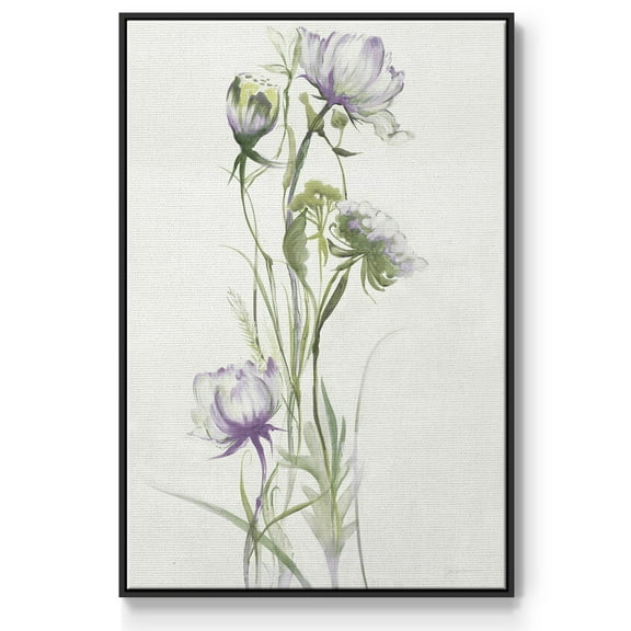 Late Summer Wildflowers I V30 Framed Premium Gallery Wrapped Canvas - Ready to Hang