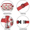 thumbnail image 5 of Red Christmas Car Pattern Cute Fanny Packs for Women,Travel Waterproof Crossbody Fanny Bags Waist Purse for Women Anti Theft Adjustable Strap for Running Travel Cycling, 5 of 6