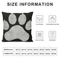 thumbnail image 6 of ARISTURING White Dog Paw Footprint Icon Isolated On Black Background Decoration Farmhouse Decor Home Decorative Throw Pillow Case Cushion Cover for Sofa Couch, 2 pcs, 6 of 6