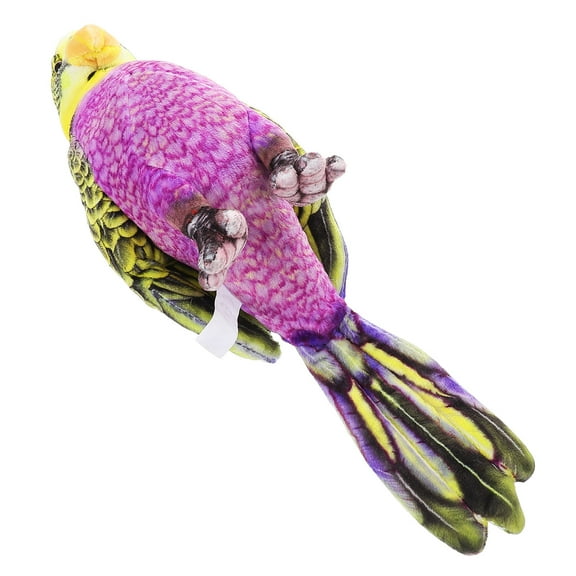 PAMINGONO Parrot Shaped Stuffed Animal Soft Material Decoration Plaything For Families 14.6x7.1x4.7in 1Set
