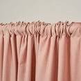 thumbnail image 4 of 3S Brother's Home Decorative Baby Pink Curtains Extra Long Luxury Colors Linen Look Custom Made 5-25 Feet Made in Turkey Hang Back Tab ( 1 Panel ) Home Décor -(52"Wx204"L), 4 of 6