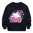 thumbnail image 6 of Likimi Toddler Child Girls Halloween Sweatshirts Hallowmas Ghost Print Crew Neck Sweatshirt For Girls Long Sleeve Autumn Winter Fashion Pullover Size 5-6 Years, 6 of 6