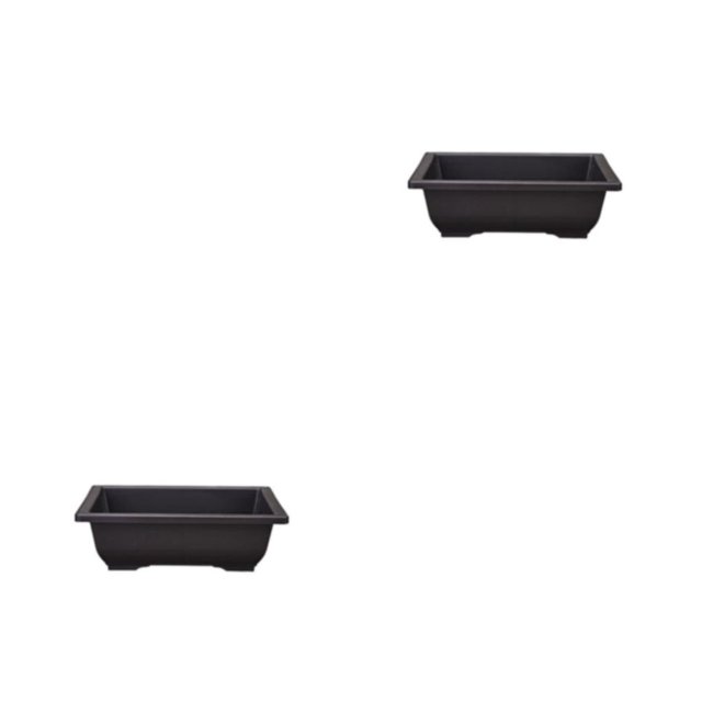 Matsuzay Maceta de y tamaños, materiales fáciles de mantener, maceta de plástico, lavabo rectangular para balcón, 36*26,5*18 cm lavabo rectangular 36*26.5*18cm 2Conjunto