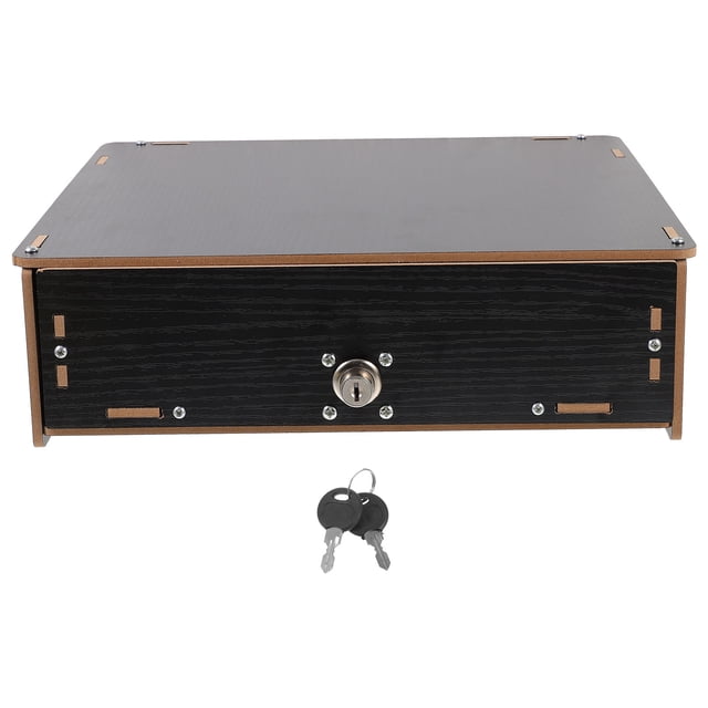 COMPUKAS 1Set Cash Drawer Tray Black Multi-Compartment Design for Home Users 11.9X11.4X3.7in