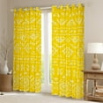 thumbnail image 2 of YST Yellow Aztec Curtains 52"Wx84"L Western Boho Window Curtains Exotic Tribal Bohemian Curtains & Drapes Southwestern Bedroom Decor,Geometric Native&nbsp;Window Treatments 2 Panels, 2 of 6