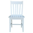 thumbnail image 4 of Kingfisher Lane 18" Farmhouse Wood Dining Chair in White (Set of 2), 4 of 11
