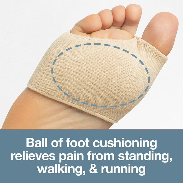 ZenToes Fabric Metatarsal Sleeve with Gel Cushion for Ball of Foot