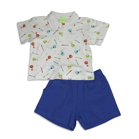 - Snopea Baby Infant Newborn Boys Cotton Short Set - Choose from 16 different Sets, 29675 BASEBALL ROYAL / 6Months