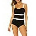 thumbnail image 4 of Anne Cole BLACK Mesh Around Mesh Strapless One Piece Swimsuit, US 12, 4 of 4