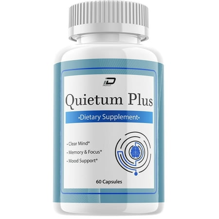 Quietum Plus Brain Supplement Capsules – All-Natural Maximum Strength Formula for Enhanced Memory and Focus pills, QuietumPlus Support and Reviews (60 Capsules)