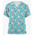 thumbnail image 3 of Venta al por mayor de uniformes de quirófano con estampado de princesas de Disney Frozen, suministros para el trabajo hospitalario, paños de trabajo dental para enfermeras, 3 of 5