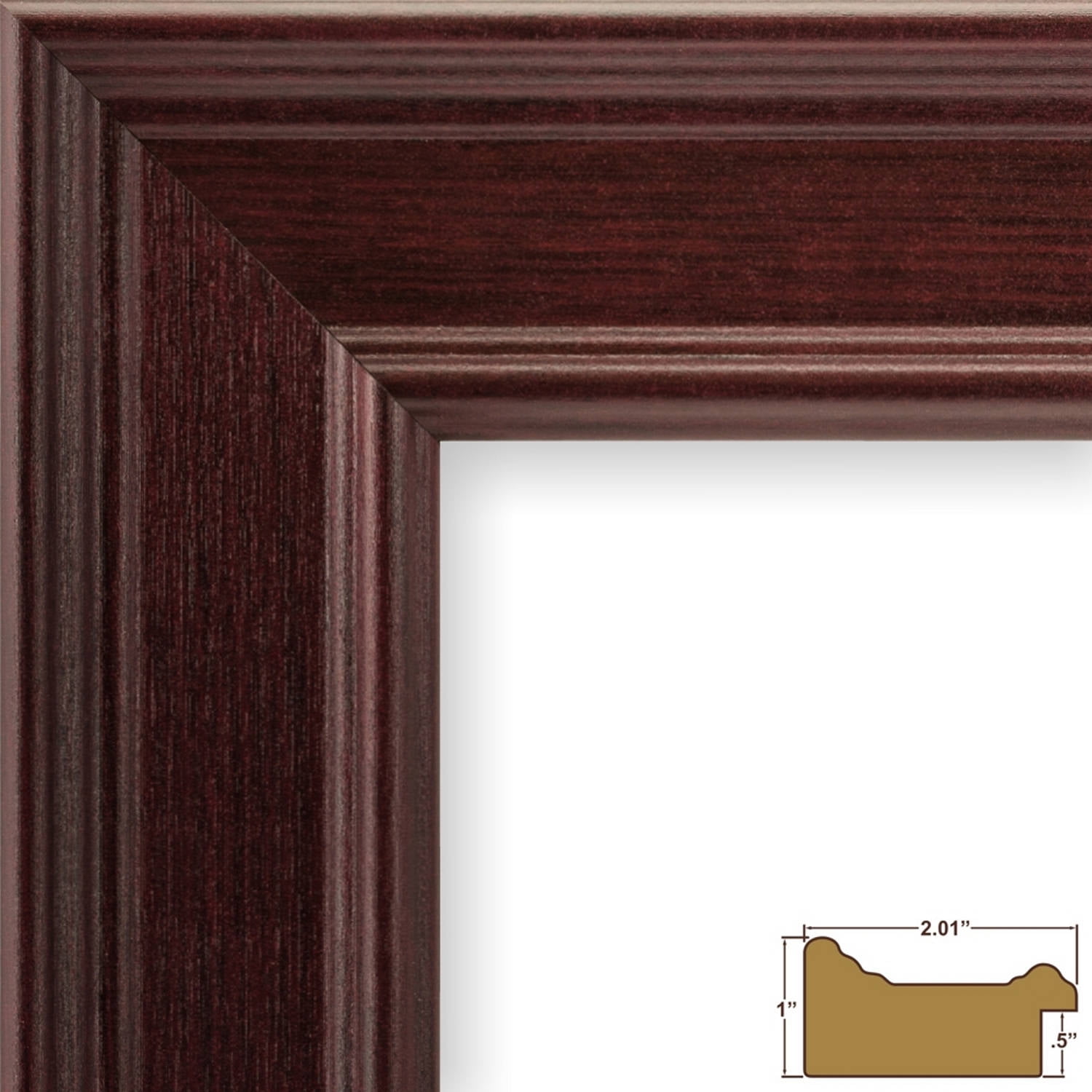 Craig Frames Contemporary Mahogany Red Picture Frame - Walmart.com