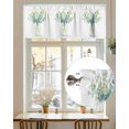 thumbnail image 7 of Eucalyptus Leaf Valances for Windows Vintage Green Leaf Plant Valance Rod Pocket Light Filtering Short Window Treatments Curtains for Kitchen Bathroom Living Room Bedroom, 1 Panel, 42 x 18 Inch, 7 of 7