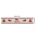 thumbnail image 3 of Yhmxh Memorial Day Patriotic 4th of July Table Runner, 13x72 Inch Red Blue White America Table Decor, Independence Day Kitchen Dining Tabletop Runners for Home Indoor Farmhouse Decoration, 3 of 6