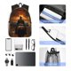 thumbnail image 4 of Disketp Western Rainy Desert Cowboy Mochila Ligera Clásica con Múltiples Bolsillos, Mochila Casual para Hombre y Mujer, Ideal para Escuela, Trabajo y Viajes, 4 of 6
