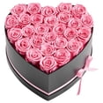 thumbnail image 2 of Forever Pink Roses 27 Preserved Blooms in Heart Box, Perfect Valentine's Day Gift for Her., 2 of 9
