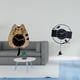 thumbnail image 2 of Reloj de pared decorativo con forma de gato, colgante de madera, moderno, con péndulo acrílico y forma de pájaro. Ideal para sala de estar, dormitorio, 2 of 8