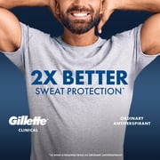 Gillette Antiperspirant and Deodorant for Men, Clinical Protection Soft Solid Arctic Ice Scent, 2.6oz