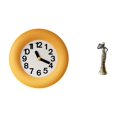thumbnail image 1 of Reloj de pared,Reloj de pared redondo moderno y silencioso para dormitorio,Figura de escritorio,Figuras africanas de arte,artesanías,escritorio coleccionable,Estatua de mujer tribal,pieza de, 1 of 8