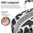 thumbnail image 5 of Insulated Lunch Bag for Women, Floral Print Oxford Fabric Lunch Box, Leakproof Thermal Cooler Tote for Work, School & Picnic, Leopard Animal Print, 5 of 5