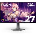 thumbnail image 1 of Restored AOC AG276QZD-B 27" 2560 x 1440 240Hz OLED Gaming Monitor, Black (Refurbished), 1 of 5
