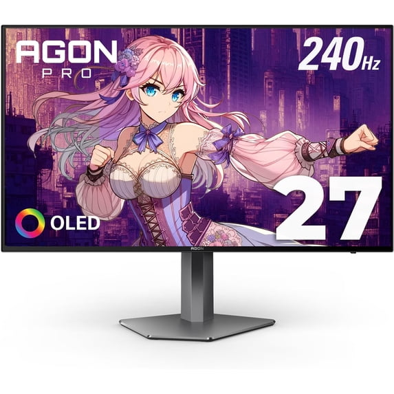 Restored AOC AG276QZD-B 27" 2560 x 1440 240Hz OLED Gaming Monitor, Black (Refurbished)