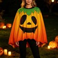 thumbnail image 2 of DHFJKG Women Ghost Poncho Halloween, Pumpkin Poncho For Women, Spooky Halloween Party Accessory, 2 of 4