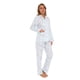 thumbnail image 4 of GLOBAL Conjuntos de Pijamas de Algodón para Mujer, Ropa de Dormir de Manga Larga con Botones, Ropa de Dormir Cómoda, Conjunto de Pijama Suave Rosa Verde Floral XXL, 4 of 7